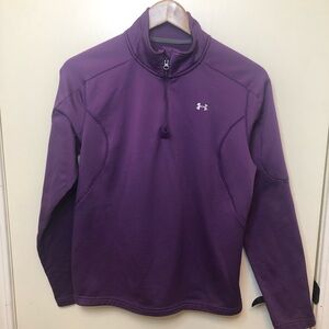 Under Armor women’s Deep Purple 1/4 Zip Cold Gear top